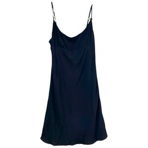 Sun•deh Women’s Spaghetti Strap Flowy Black Mini Dress  Sz M‎